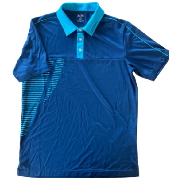 adidas Other - Adidas Golf Adizero golf polo shirt men’s SZ Small blue turquoise (G5)